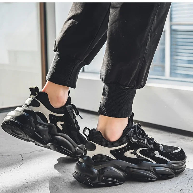 Shoes For Men Chunky Sneakers 2024 Spring Fashion Streetwear Height Increasing Male Casual Sports Fitness Tenis Footwear