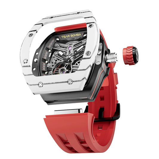 TSAR BOMBA fully automatic mechanical watch quick release watch detachable men's fashion watch sapphire crystal mirror