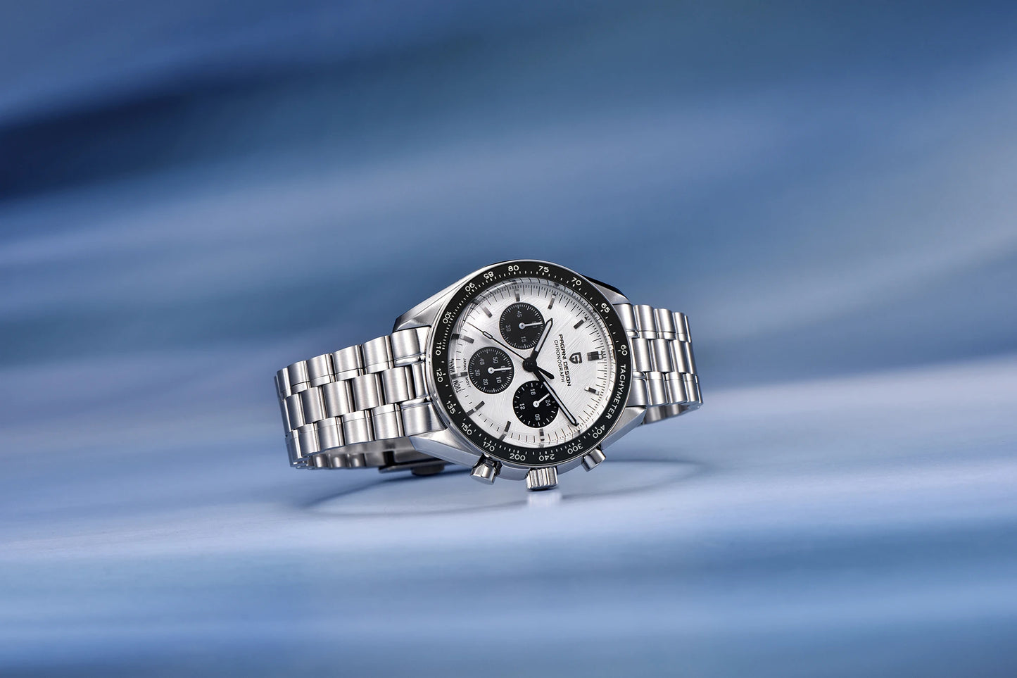 PAGANI DESIGN 2023 New Moon Mens Quartz Watches Stainless Steel Waterproof Sports Chronograph Wrist Watch For Men Sapphire Glass