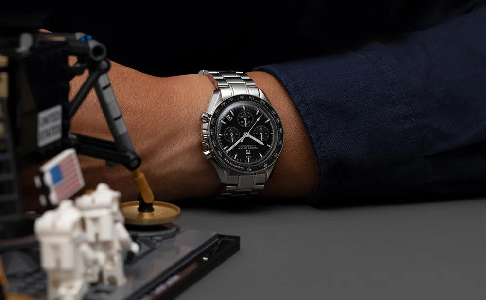 PAGANI DESIGN 2023 New Moon Mens Quartz Watches Stainless Steel Waterproof Sports Chronograph Wrist Watch For Men Sapphire Glass