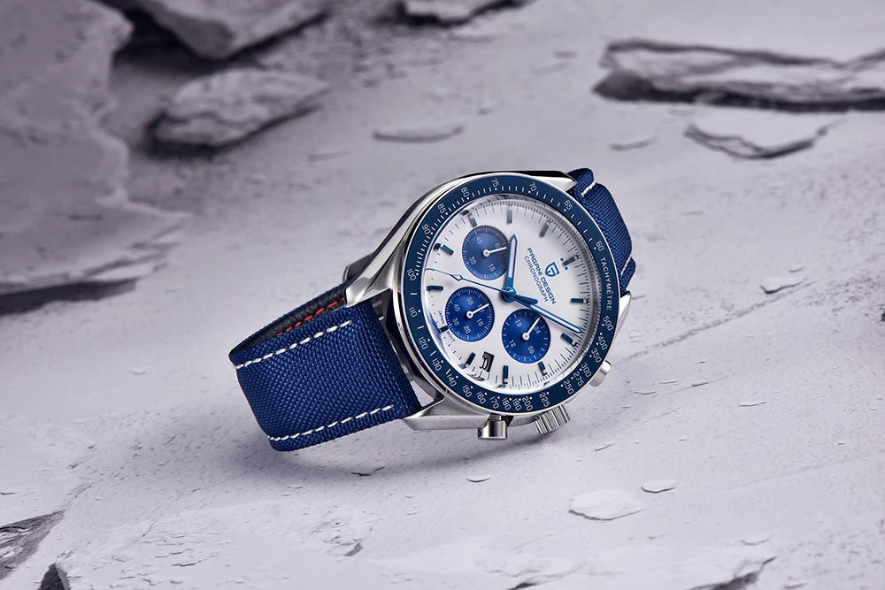 PAGANI DESIGN 2023 New Moon Mens Quartz Watches Stainless Steel Waterproof Sports Chronograph Wrist Watch For Men Sapphire Glass