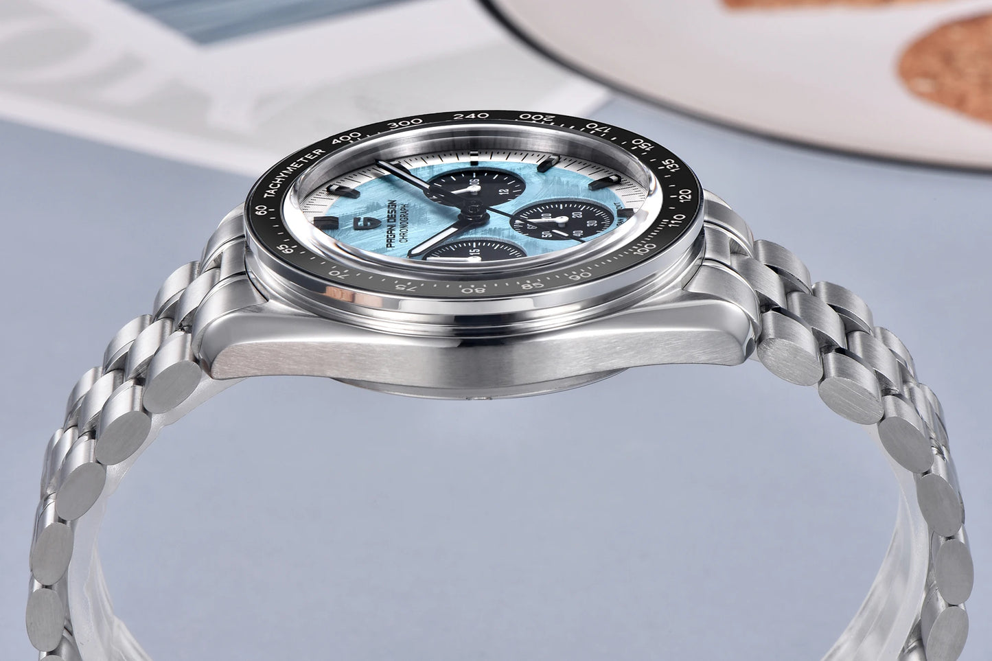 PAGANI DESIGN 2023 New Moon Mens Quartz Watches Stainless Steel Waterproof Sports Chronograph Wrist Watch For Men Sapphire Glass