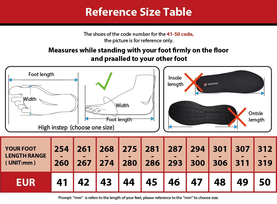 Baasploa Men Casual Waterproof Running Shoes Fashion Leather Skateboard Shoes Non-slip Wear-resistant Male Sport Shoes New