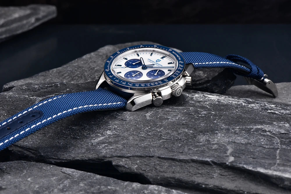 PAGANI DESIGN 2023 New Moon Mens Quartz Watches Stainless Steel Waterproof Sports Chronograph Wrist Watch For Men Sapphire Glass